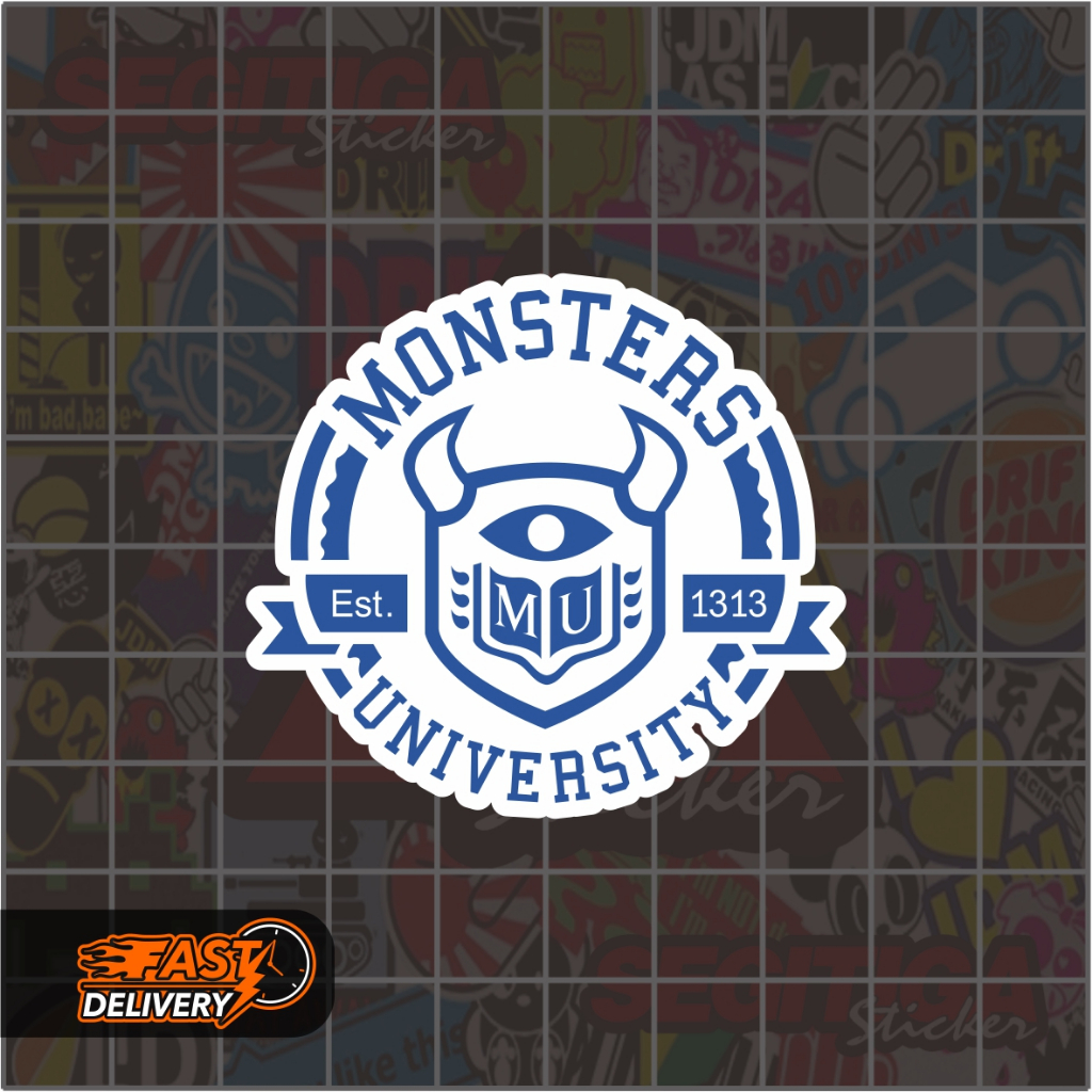 

Sticker Monsters University Ukuran 5.5 x 5 Cm