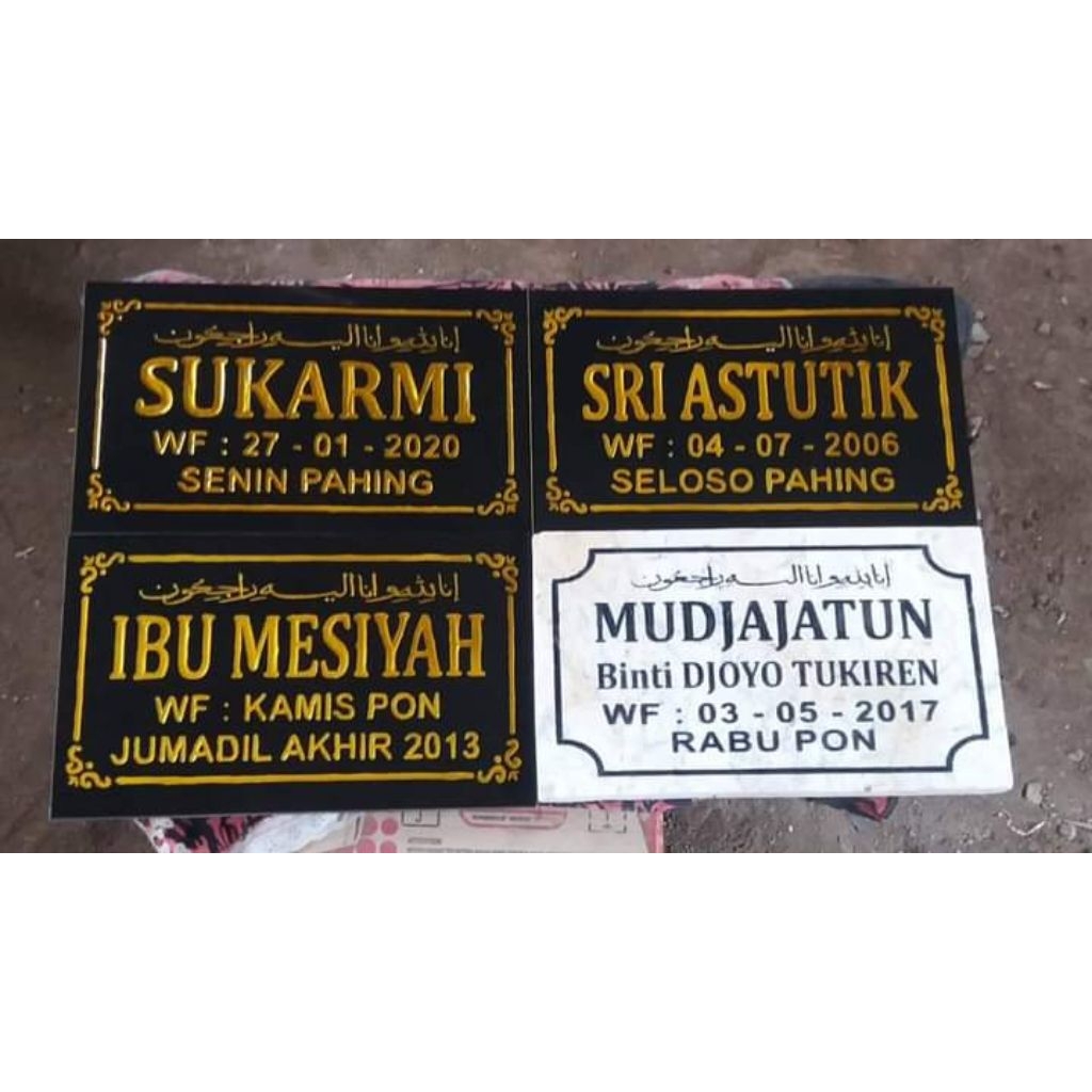 papan nama granit,papan nama kijing,nisan