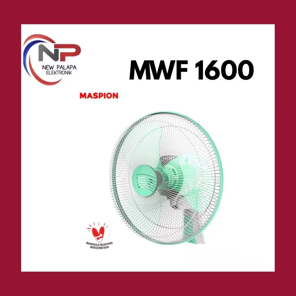 WALL FAN MASPION 16 MWF 1600/ KIPAS ANGIN DINDING MASPION 16"/ KIPAS ANGIN TEMBOK MASPION