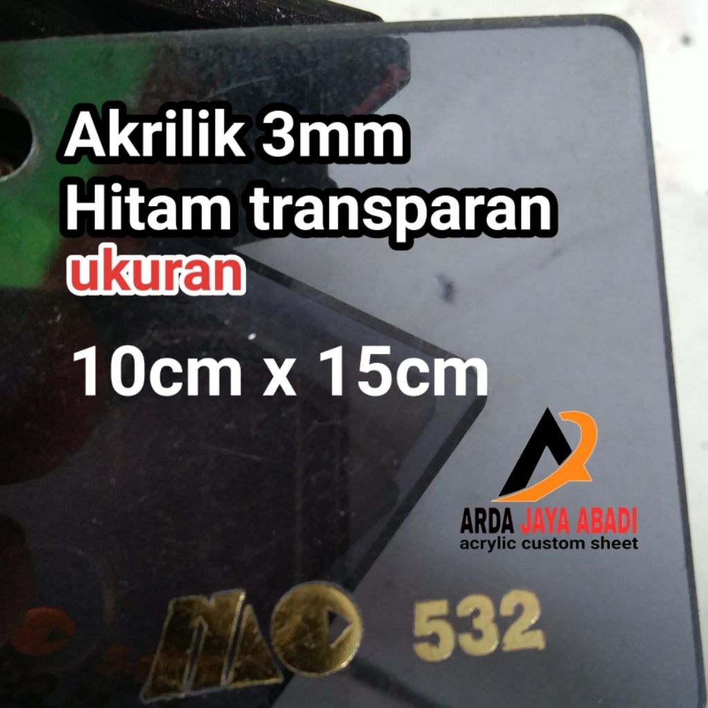 

Akrilik 3mm hitam transparan 10 x 15 akrilik lembaran akrilik riben marga cipta