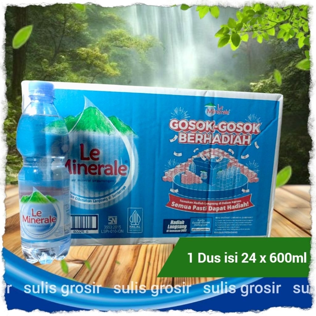 

Le Minerale Air Mineral Kemasan Botol 600ml Per Dus Isi 24