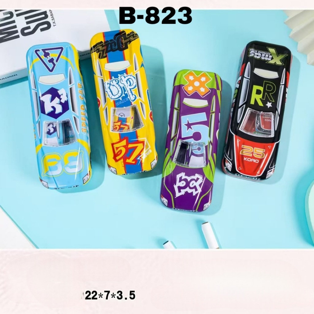 

GG Kotak Pensil Kaleng mobil+anak 7x20 / Tempat Pensil / Pencil Case/Tepak
