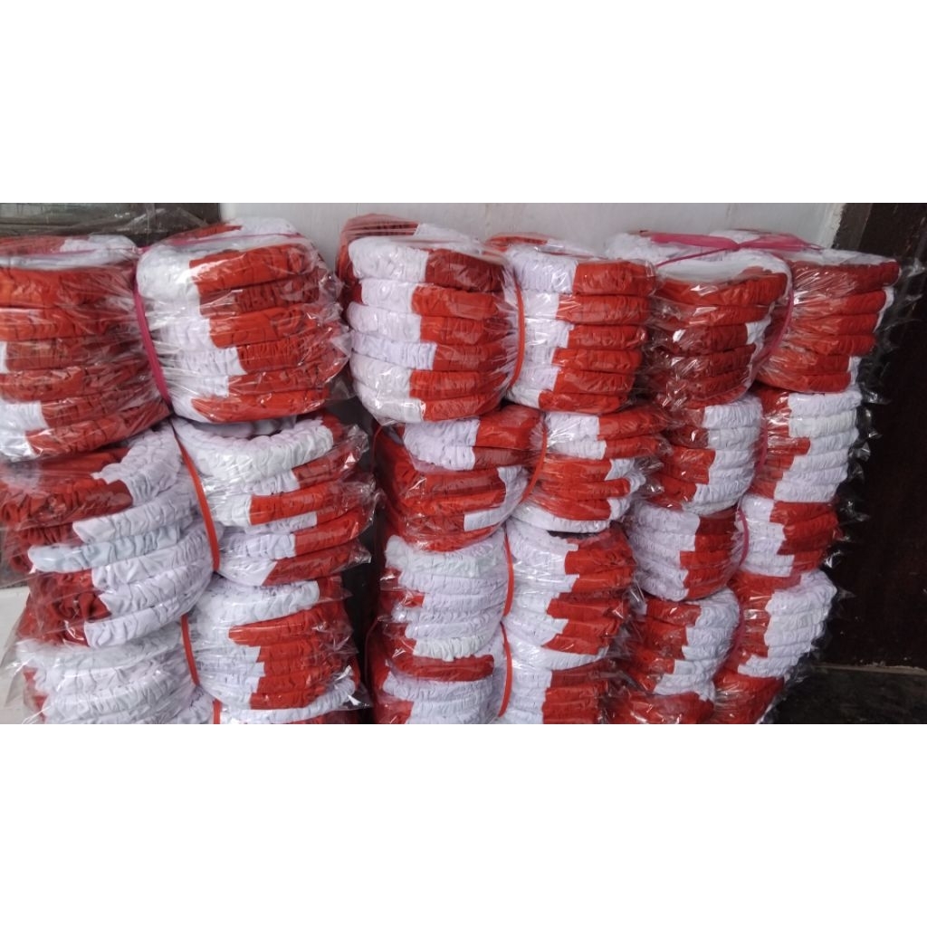 BANDO SCRUNCI BANDO  MERAH PUTIH BANDO NAGITA MERAH PUTIH