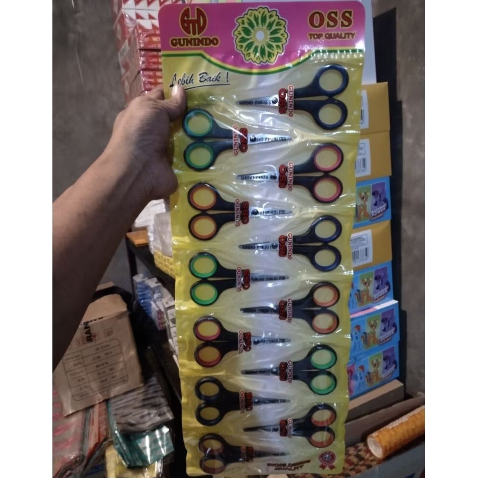 

gunting Stenlis gunindo OSS perlembar 12 pcs