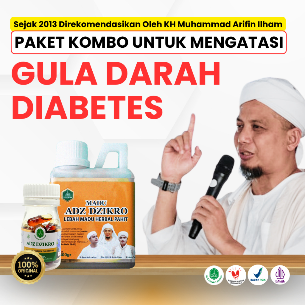 

Madu Pahit Adz Dzikro (+Habbatussauda) - Atasi Gula Darah & Diabetes (100% AMPUHHH!!!)