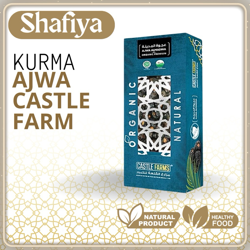 

Kurma Ajwa Castle Farm Organik Premium Box 500 GR All Varian