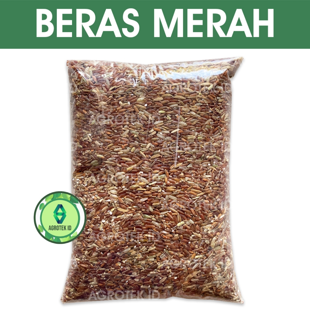 BERAS MERAH 1 Kg Pakan Ayam Burung