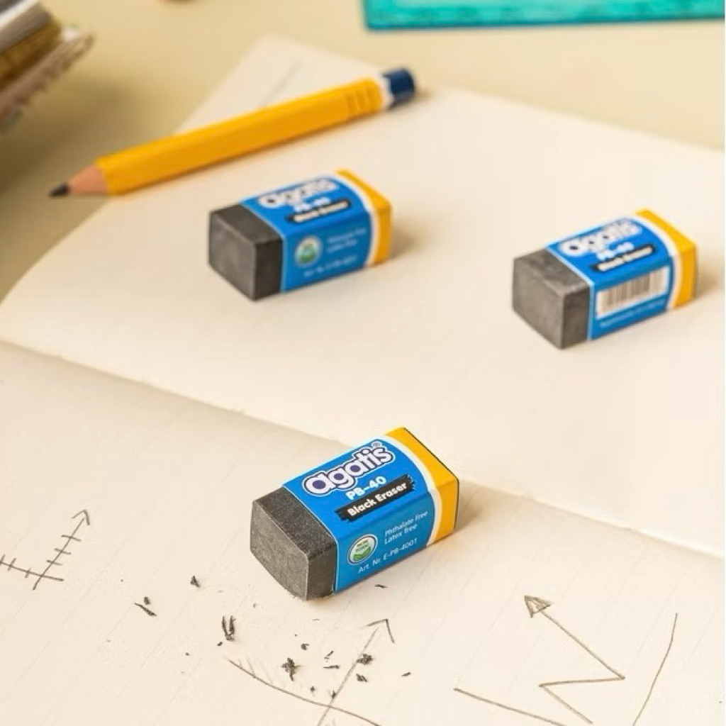 

Agatis Eco Eraser Hitam PB-40 (1 PCS) - Penghapus Pensil AGATIS Hitam Kecil PB-40