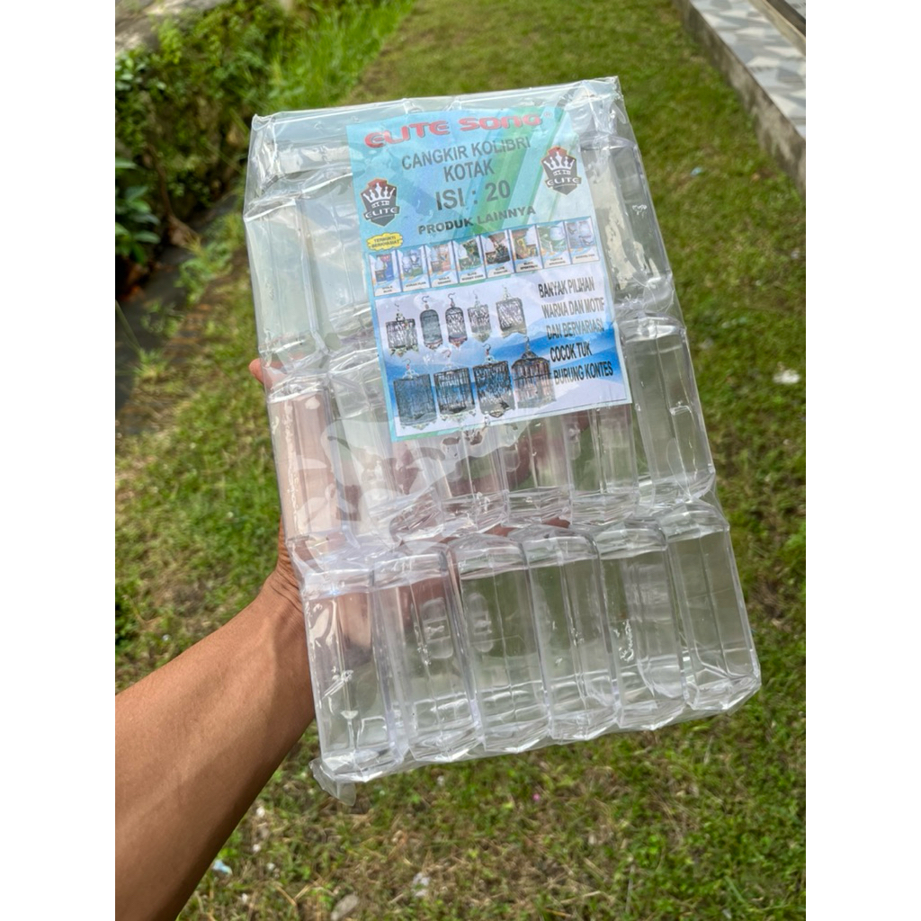 CEPUK MANDI SEGI 8 UNTUK KOLIBRI PLECI PRENJAK DLL 1 PACK ISI 20 PCS