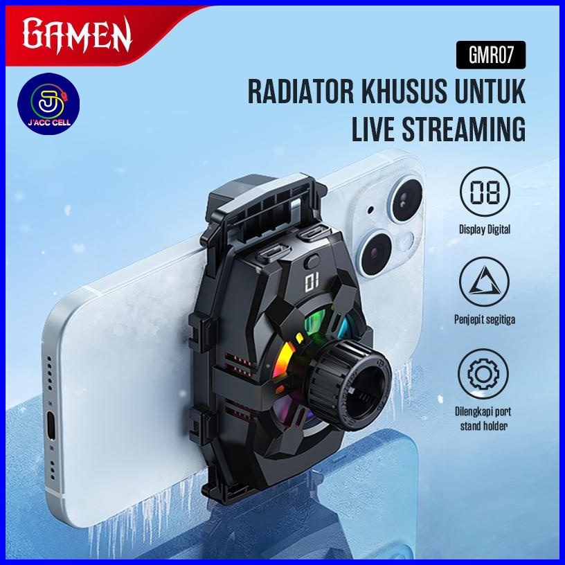 Fan Cooler Gamen GMR07 Kipas Pendingin Hp Live Streaming & Gaming GMR07 Original GAMEN