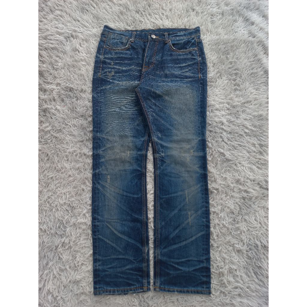 Digreen Fading Jeans not Celana Cargo Panjang Cargo Pants Jeans Denim Selvedge uniqlo Celana Pendek 