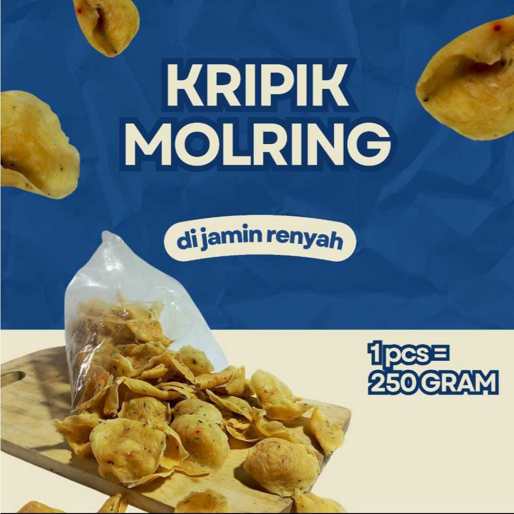 

[delicasy] - cemilan kripik - kripik molring - moring pedas - molring kripik - kripik moring - makanan ringan - moring original - moring pedas - kripik kekinian - cemilan sunda