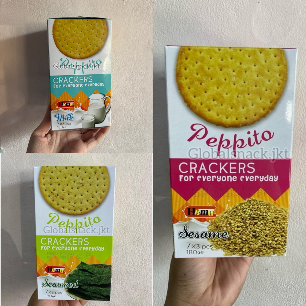 

⁠PEPPITO CRACKER SEAWEED / SESAME / MILK - BISCUIT
