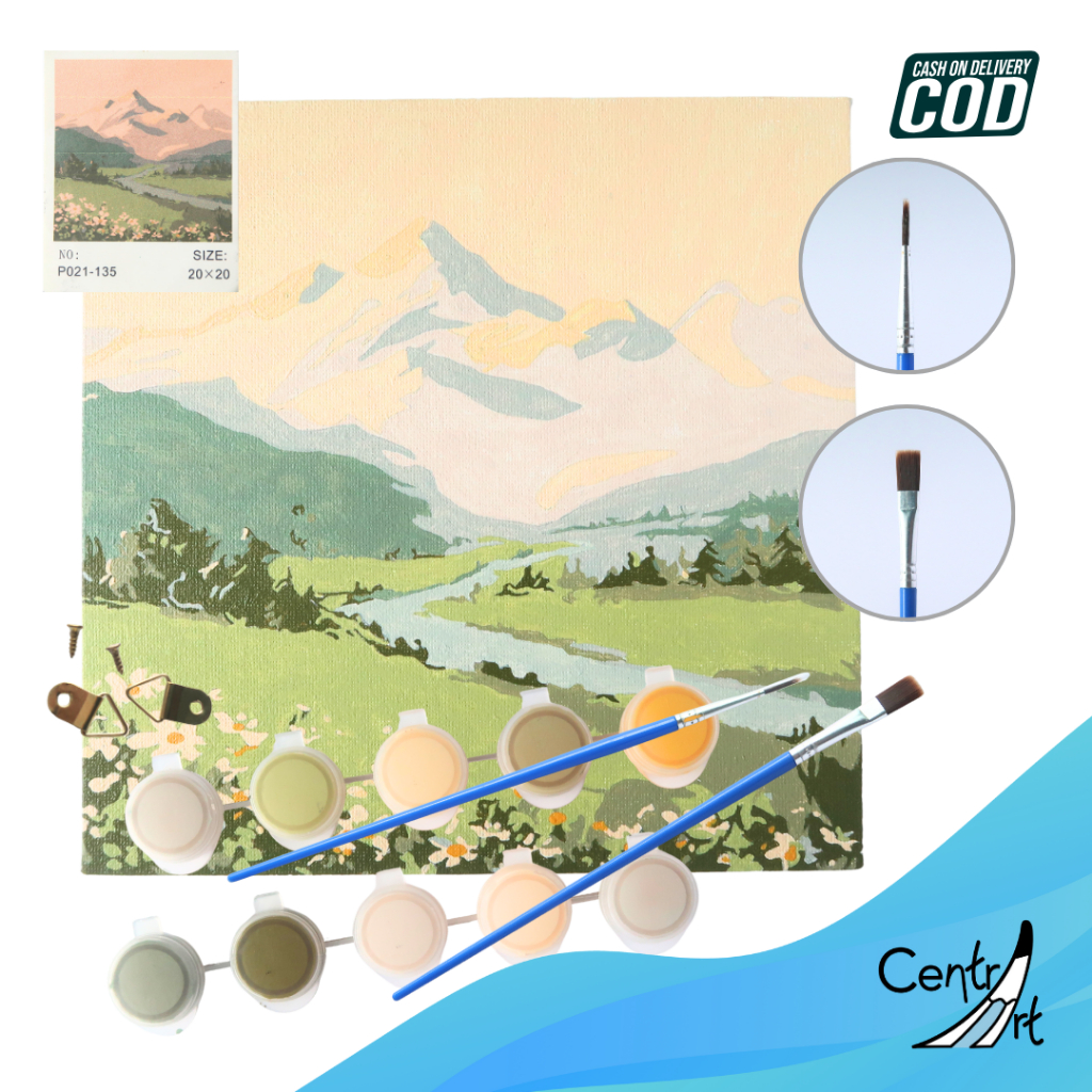 

Paint by number set square 20 x 20 cm DIY Art and craft