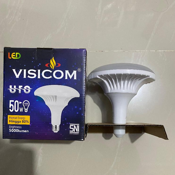 Lampu Led VISICOM UFO 50 Watt PJU Putih Garansi 1 Tahun Resmi Original - Lampu Led 50 Watt