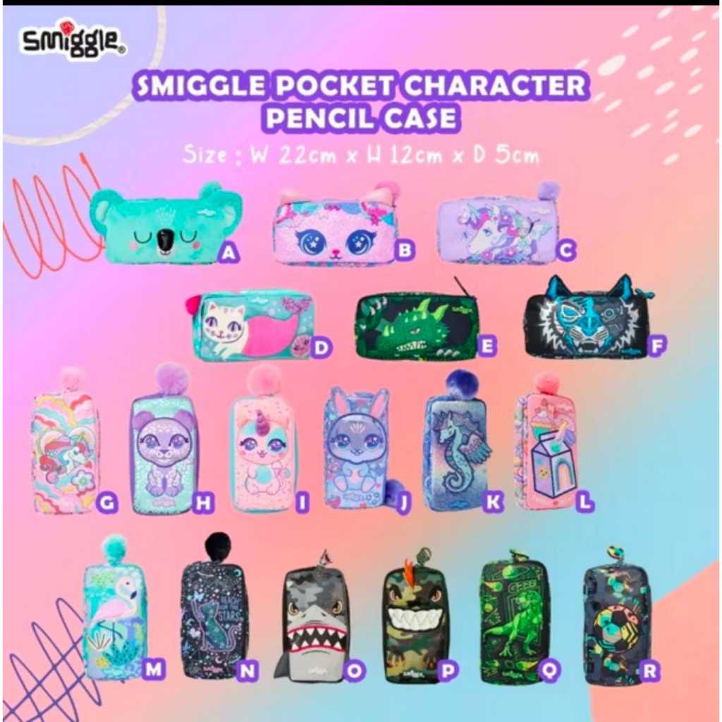 

SMIGGLE BETTER TOGETHER Pocket Character Pencil Case