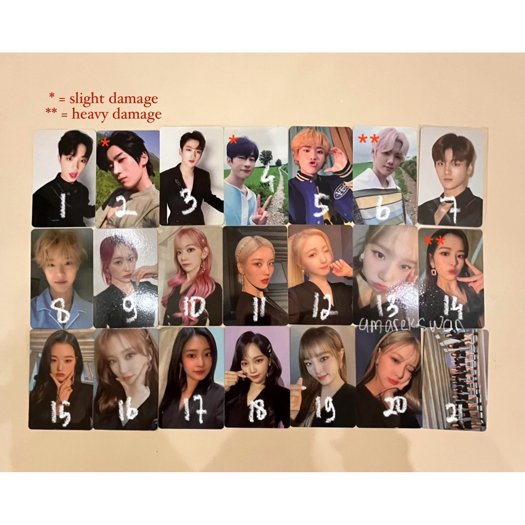 WTS WANT TO SELL PC PHOTOCARD X1 IZ*ONE IZONE ONE REELER QUANTUM LEAP BISANG DONGPYO SEUNGWOO YOHAN 