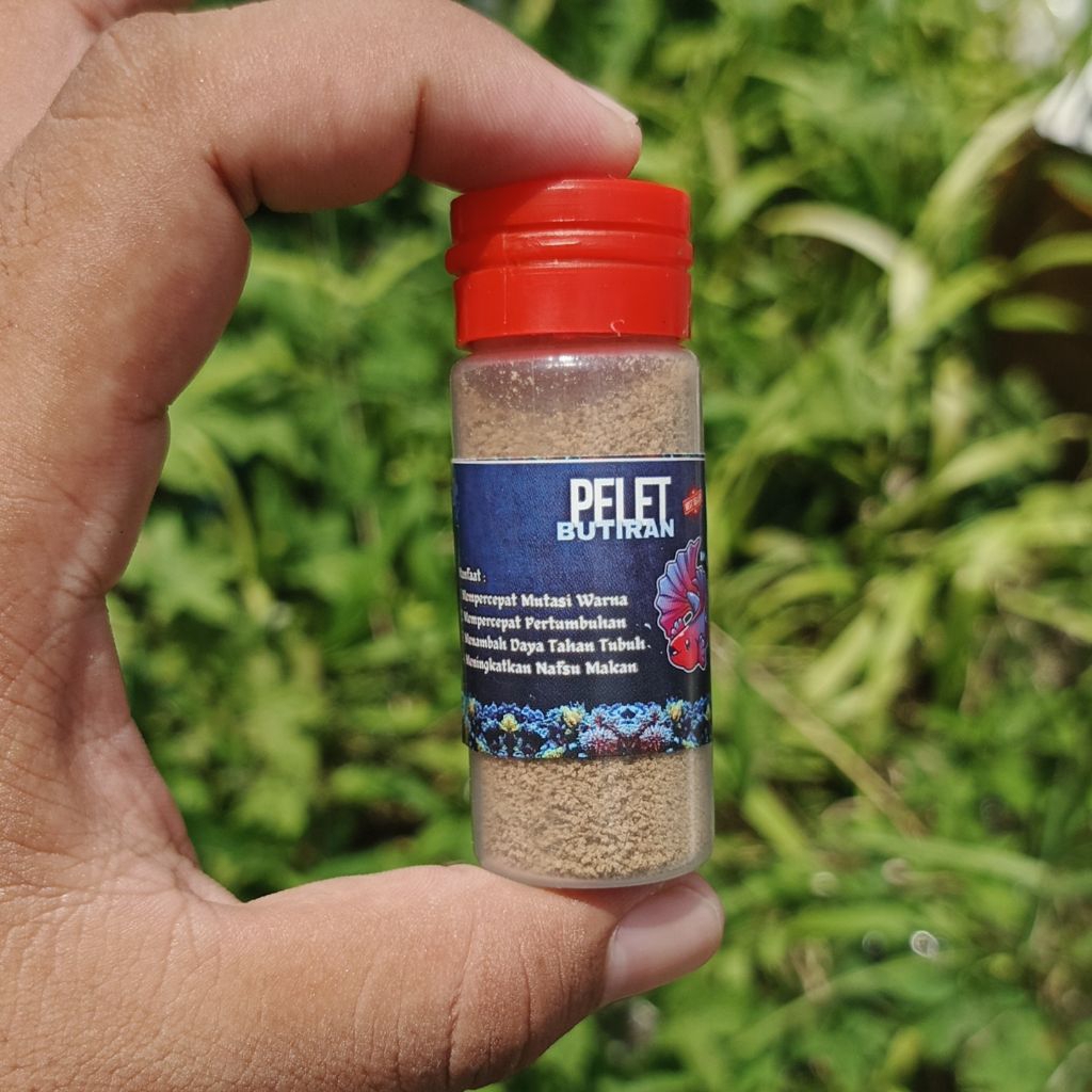 PELET/ PAKAN IKAN HIAS CUPANG, GUPPY, GLOFISH, DANIO, MOLLY, GUPPY, TETRA, DAN IKAN HIAS LAINNYA