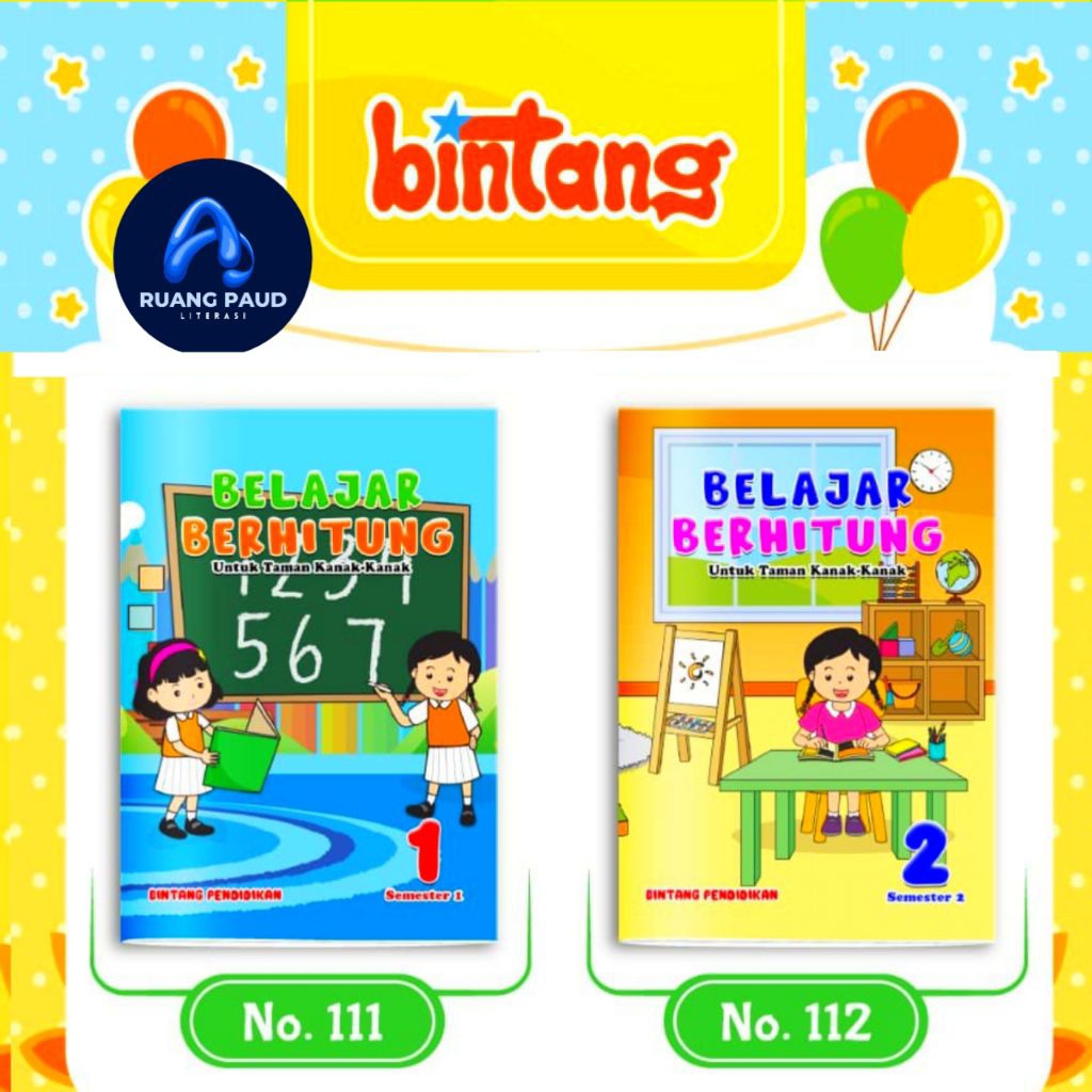 Buku Berhitung TK Paud|Buku TK Paud
