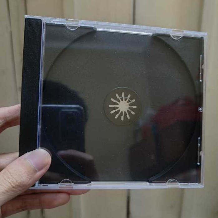 CD Case Mika Bening Clear Transparan HITAM [Baca Deskripsi]