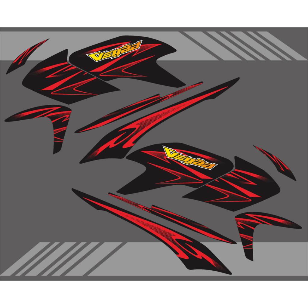STIKER STRIPING VARIASI HONDA VERZA LAMA TAHUN 2013-2017 GRAFIS VARRED