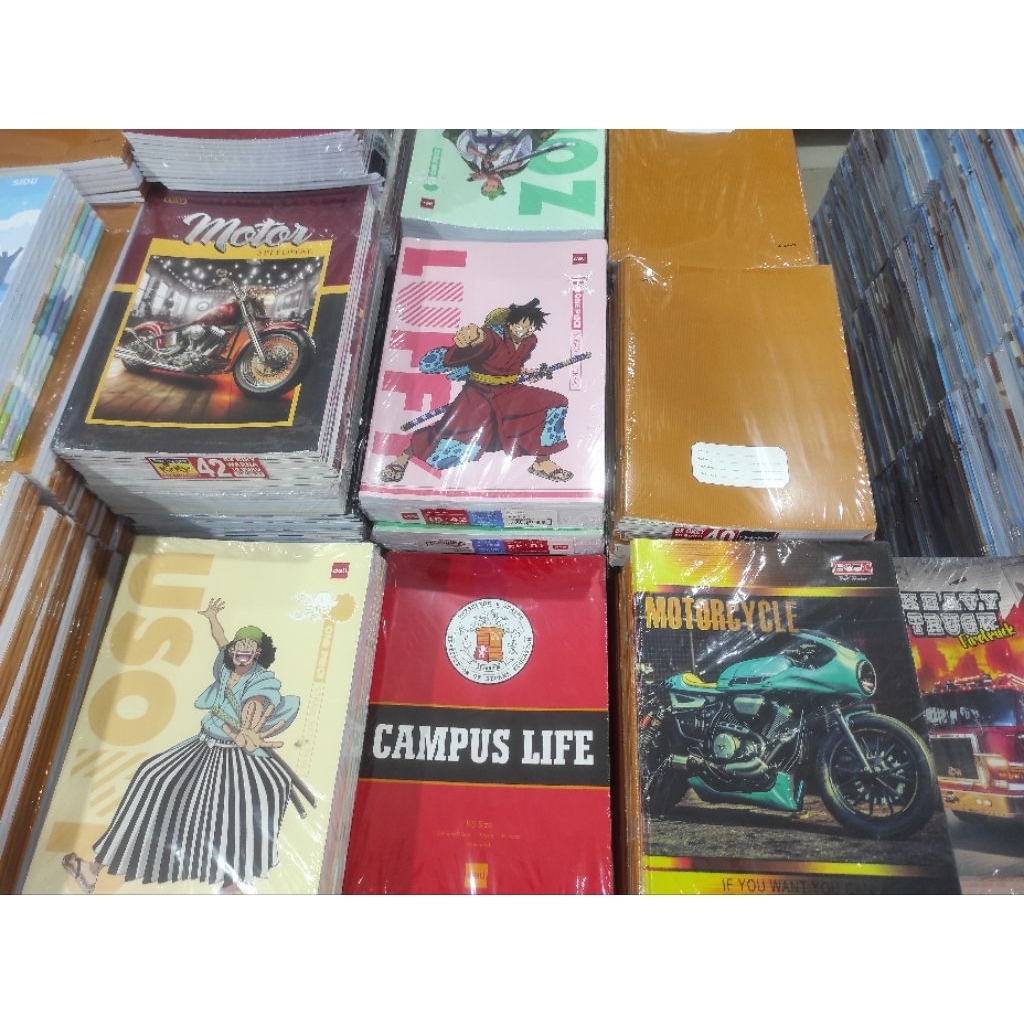 

Buku tulis sekolah OKE / STUDENT SISWA / SEGITIGA BOXY catatan latihan garis petak besar/kecil halus kasar (MOTIF RANDOM SESUAI PERSEDIAAN STOK)