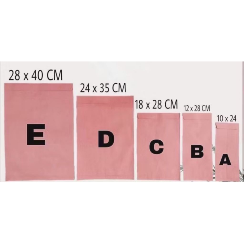 

AMPLOP DOKUMEN CASING A / B / C / D / E ISI 100 BIJI (NON PEREKAT)