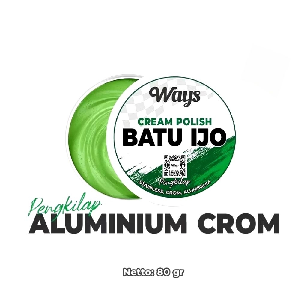 BATU IJO | BATU HIJAU | POLES PENGKILAP ALUMINIUM CROM BESI SEPERTI LANGSOL