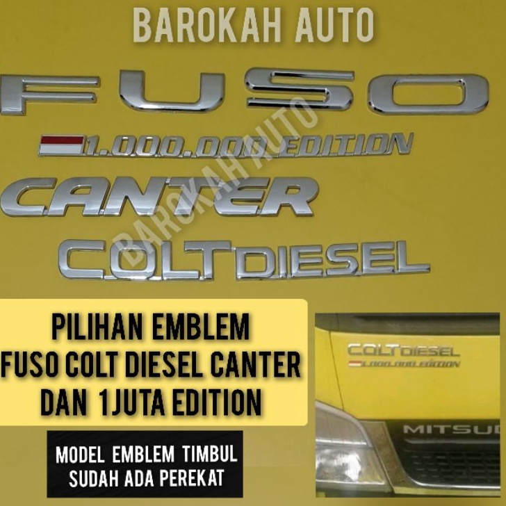 BISA COD logo mobil emblem fuso colt diesel canter 1 juta edition