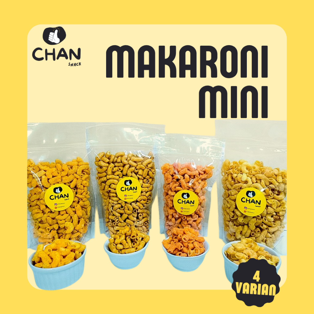 

Makaroni Kecil Mini Bantet Premium Rasa Original Asin / Keju / Balado / Rujak 125gr 150gr Renyah Kriuk Asin Pedas Gurih Manis Cemilan Snack Kiloan CHAN SNACK