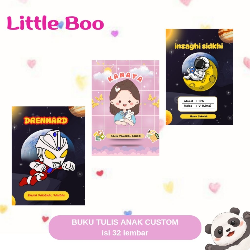 

Custom Buku Tulis Anak Lucu Motif
