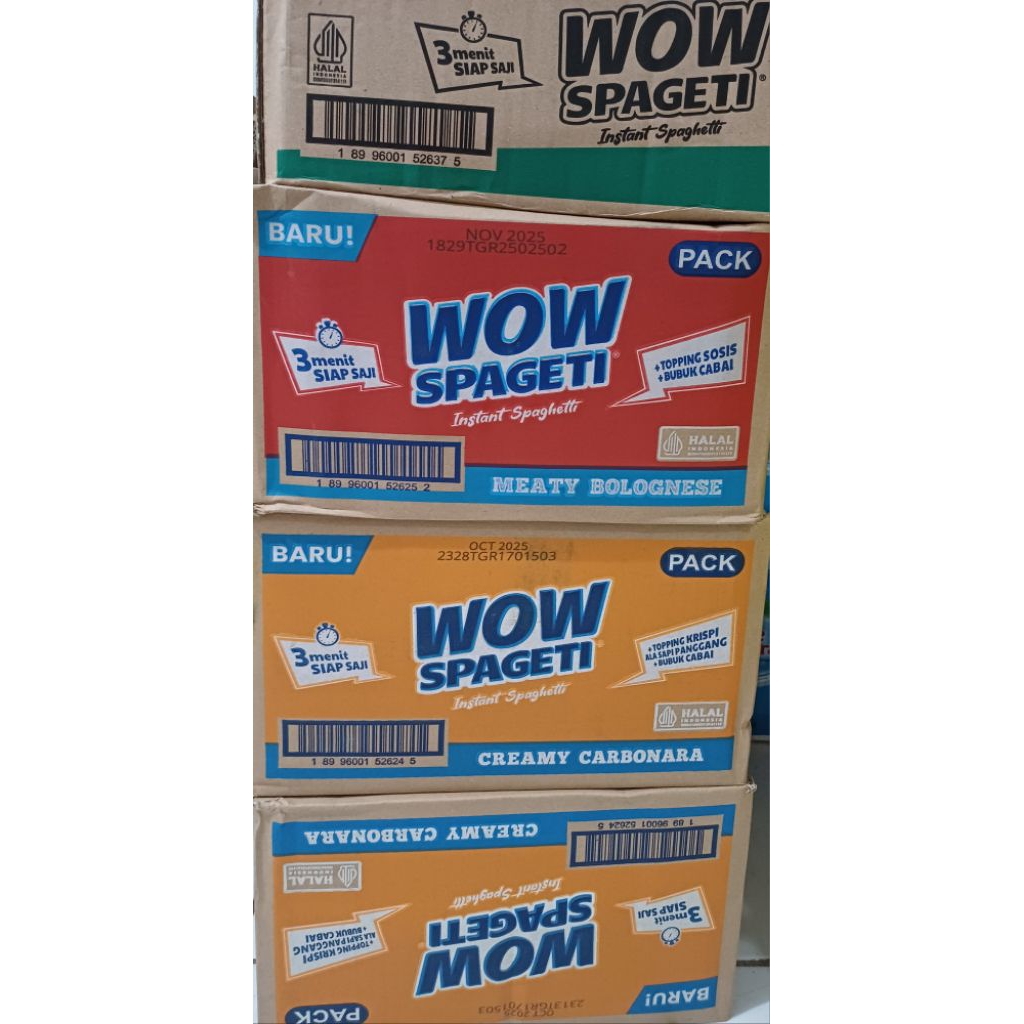 

Mi wow Spaghetti 88g 1dus isi 40pc