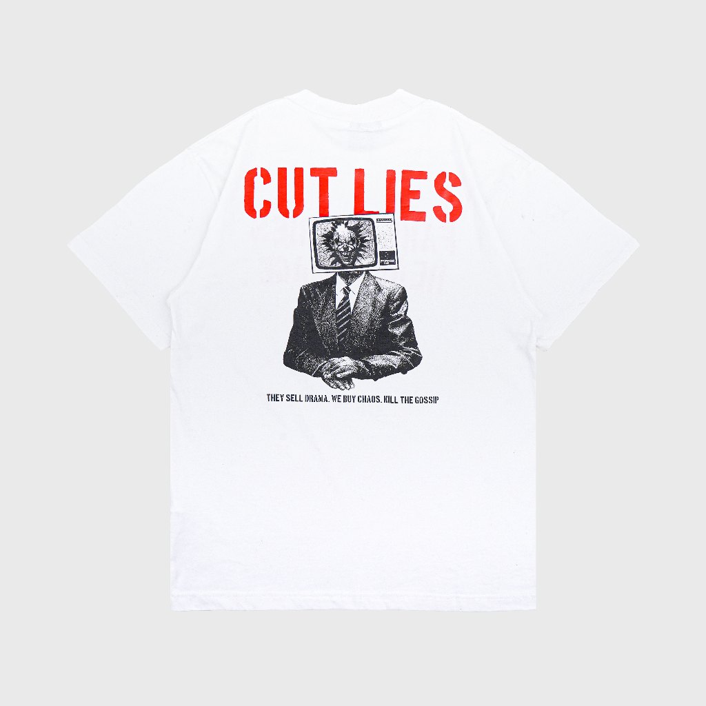 [ORI] Epidemic T-Shirt American Cotton 20s Fake Stories White