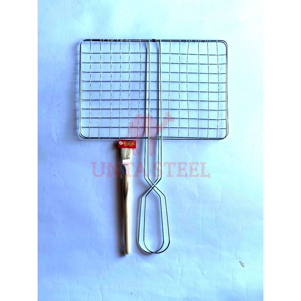 panggangan ikan pemanggang ikan gapitan bakaran Prima /1pcs bonus kuas oles