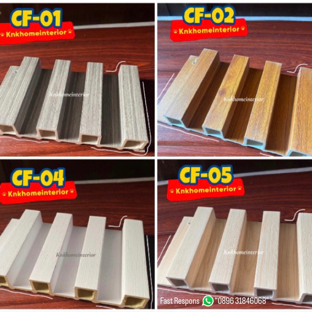 Wood Panel Dinding / WPC WallPanel Dinding Kayu 3D