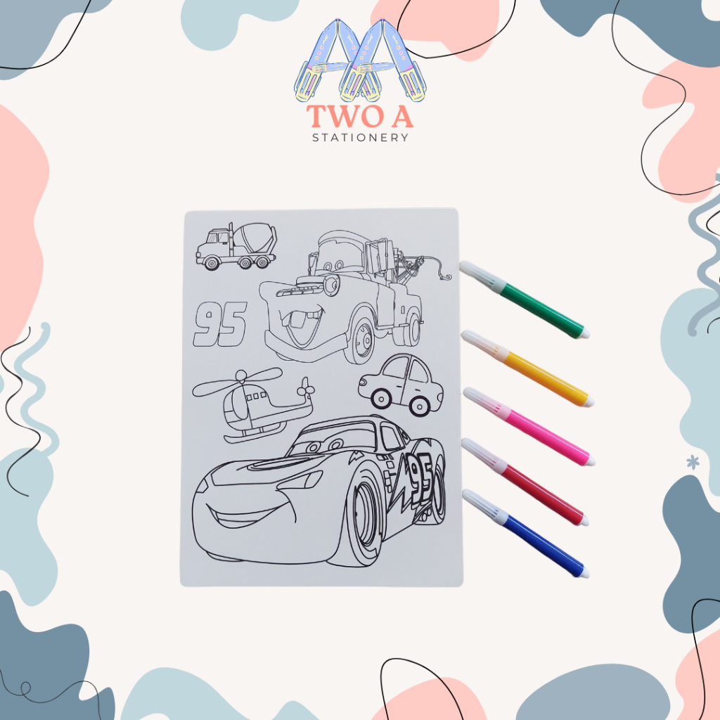 

COLORING BOOK SET / COLORING MAP / BUKU MEWARNAI ANAK / KERTAS GAMBAR MEWARNAI ANAK UKURAN A5 8020