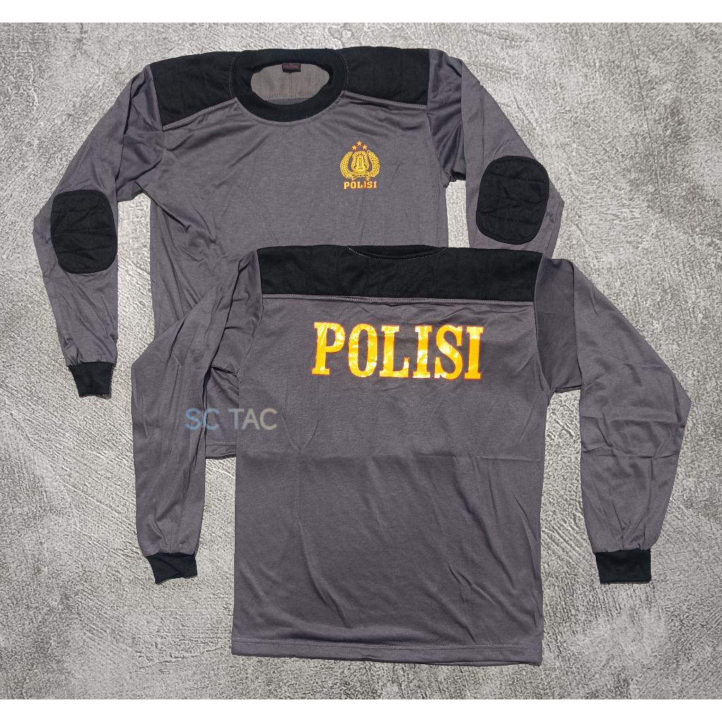 Kaos Panjang POLISI COKLAT/Kaos POLIRI Panjang Bantalan Pendidikan