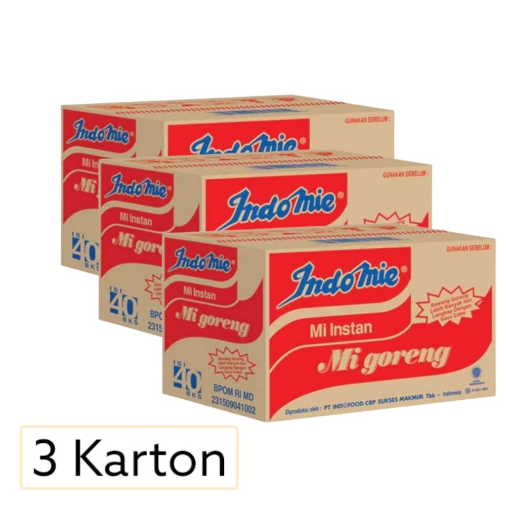

Indomie Goreng Karton Dus isi 40 bungkus
