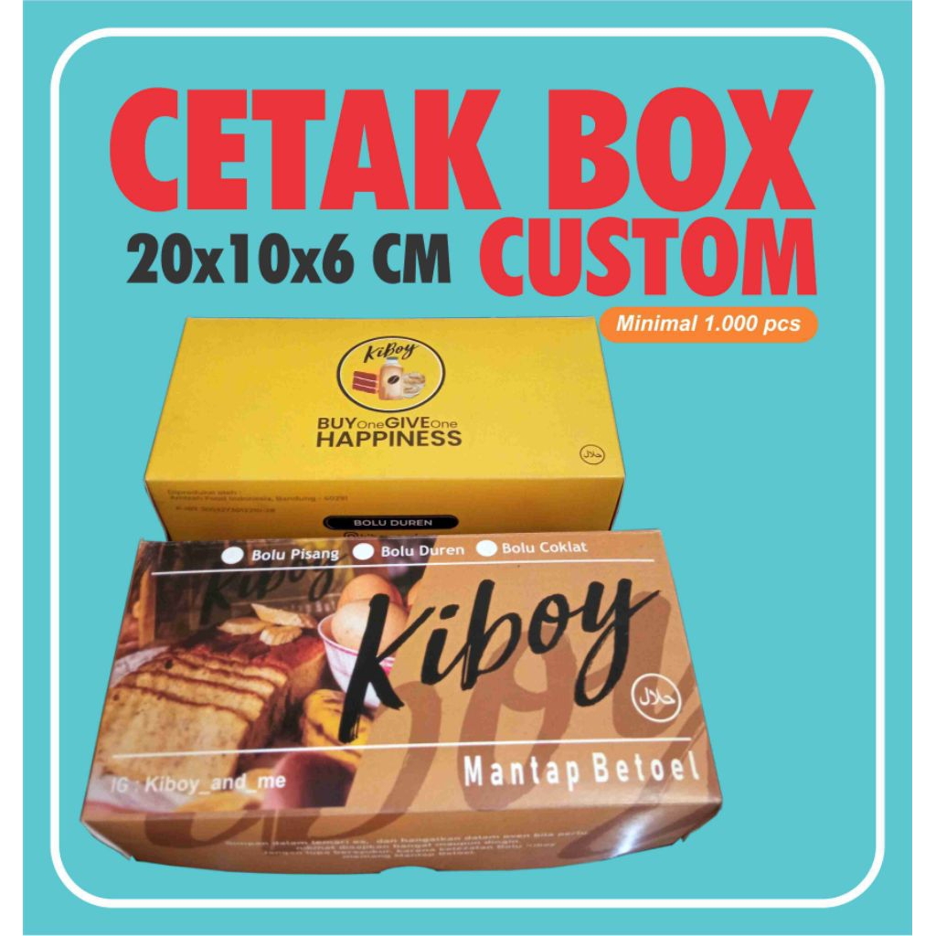 Box brownis, bolu 20x10x6 cm CUSTOM