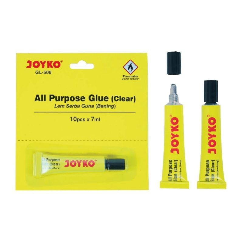 

Joyko All Purpose Glue Lem Serbaguna 7ML Kualitas Baik Cair Transparan GL-506