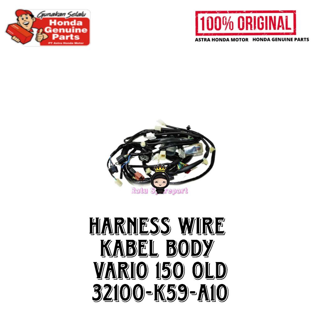 Harness Wire Vario 150 Old Original - 32100K59A10 - Kabel Body Vario 150 Old - Kabel Body Vario 150 