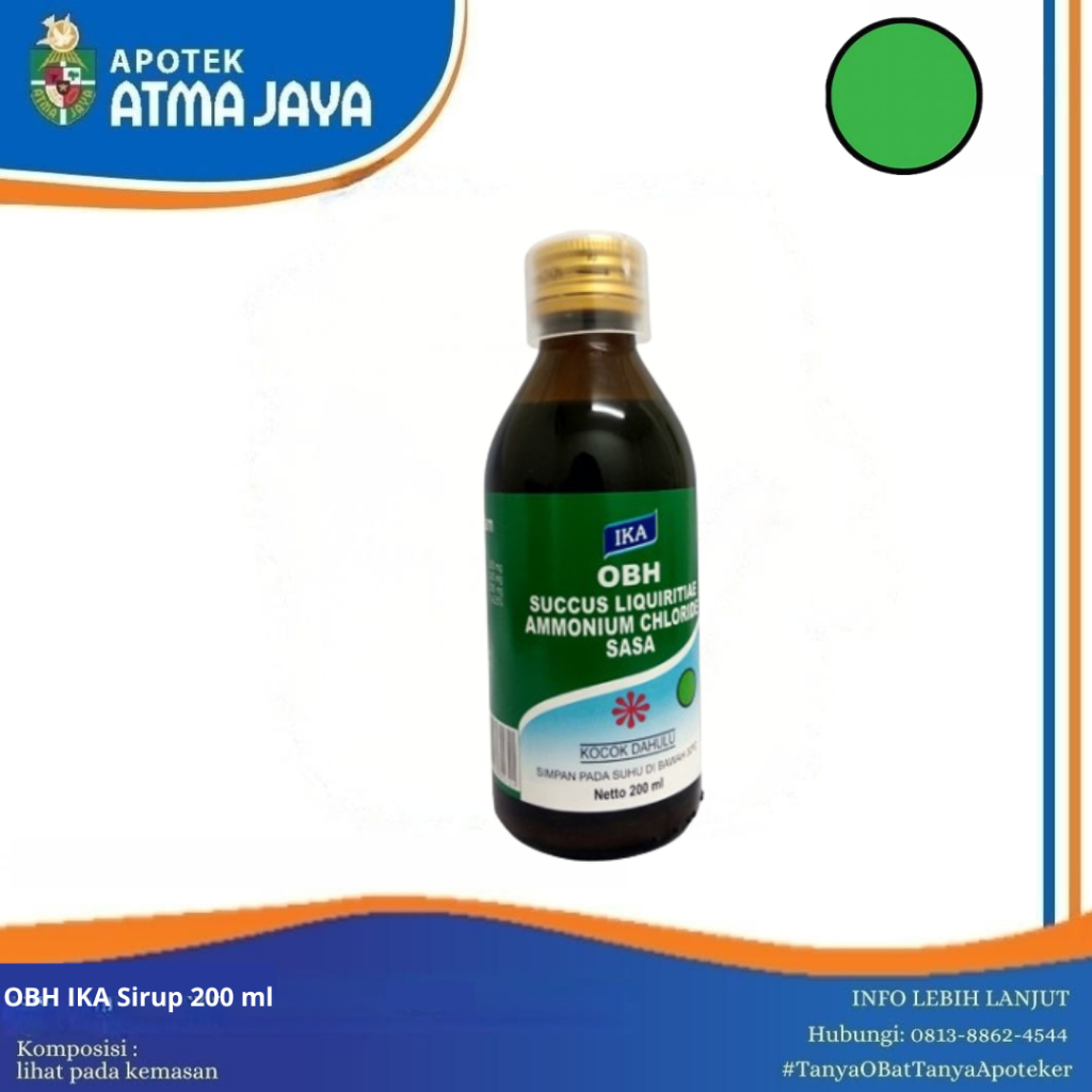 Obat Batuk Hitam OBH Ika 200ml / Obat Batuk Berdahak