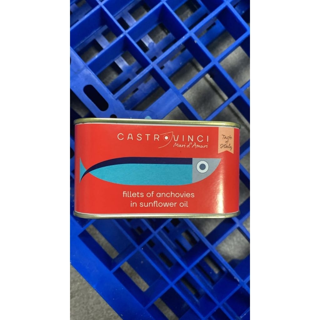 

Fillet of Anchovies in sunflower oil - Anchovy fillet | CASTROVINCI mari d'amuri 600 gr