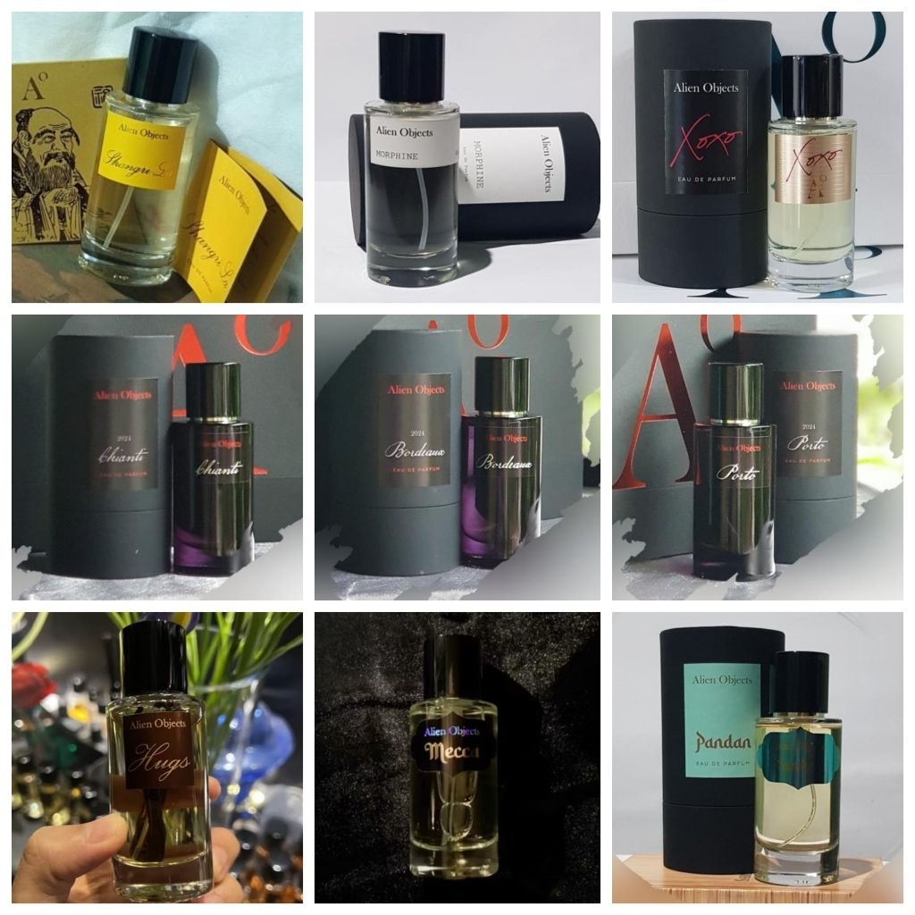 1ml | ALIEN OBJECTS | Bougainvillea Hugs Xoxo Ante Jamu Madu Sahara Mecca Pandan Ubud Cruise Love Po