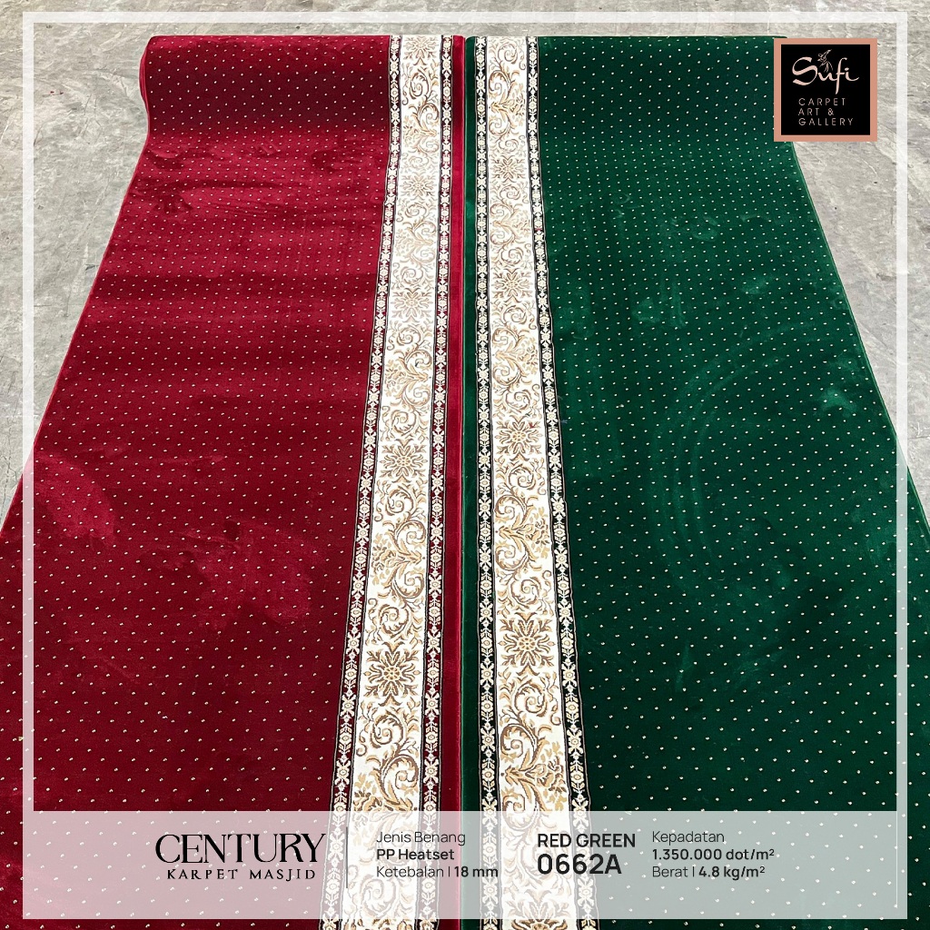 Karpet Masjid Design Turki Meteran Tebal Century 0622
