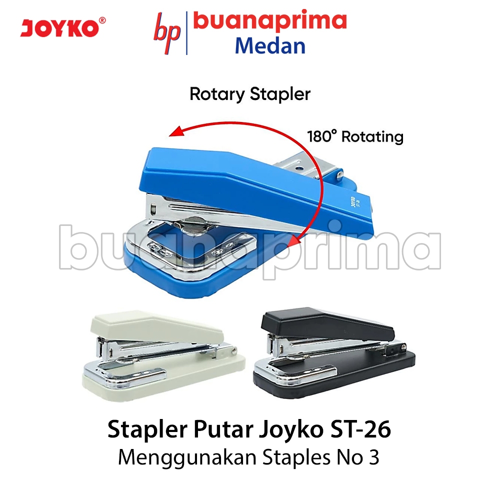 

STAPLER JOYKO ST-26 Rotary Stapler Hekter Jegrekan Putar 180 Derajat