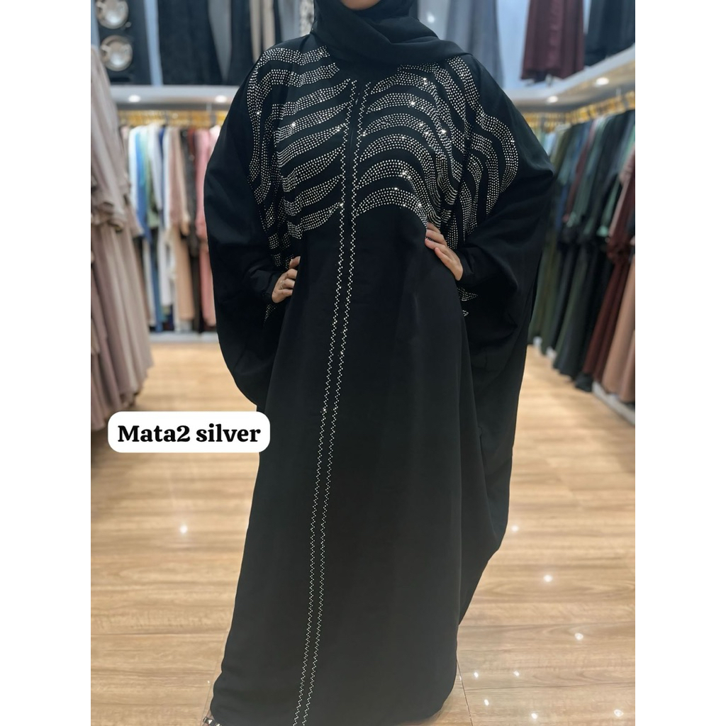 ABAYA KAFTAN BASMA MATA2 ALKHATIB COLLECTION BUSANA MUSLIMAH WANITA GAMIS DRESS BAJU LEBARAN TREND