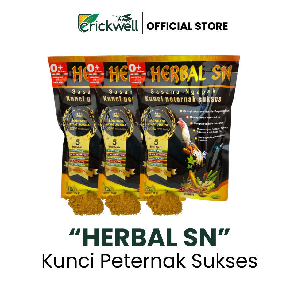 HERBAL SN 35 gr jamu ayam herbal untuk ayam sehat dan kuat