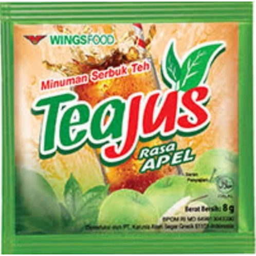 

TEA JUS RENCENG ISI 10 x 8 GRAM TEAJUS APEL GULA BATU LEMON MADU MELATI SACHET RENCENGAN CEMILAN ANAK GROSIR