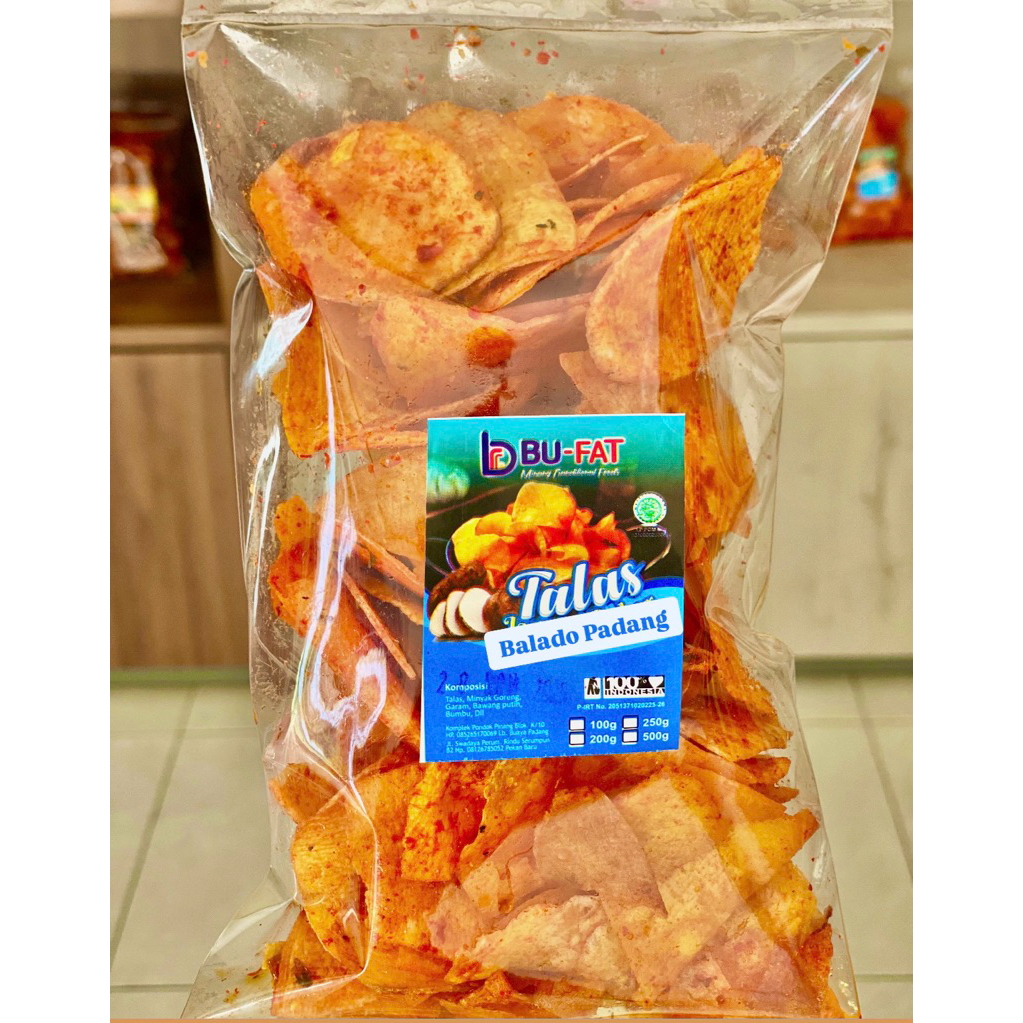 

Kripik Talas Balado Bu-Fat